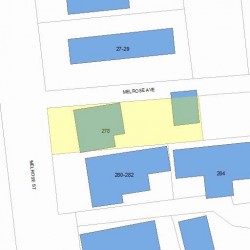 278 Melrose St, Newton MA 02466-1918 plot plan