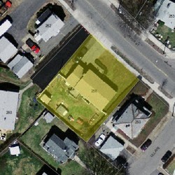 256 River St, Newton MA  02465-1436 aerial view