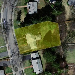 41 Evelyn Rd, Newton MA 02468-1212 aerial view