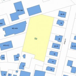 7 Jackson St, Newton MA  02459-2362 plot plan
