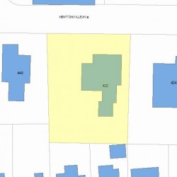 432 Newtonville Ave, Newton MA 02460-1933 plot plan