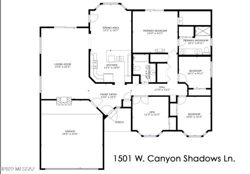 1501 Cyn Shadows Ln, Tucson AZ 85737-7716 exterior