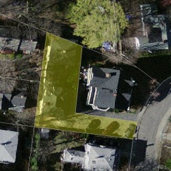 49 Carleton St, Newton MA 02458-1604 aerial view