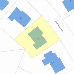61 Great Meadow Rd, Newton MA 02459-2714 plot plan