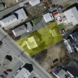 108 Adams St, Newton MA  02458-1117 aerial view