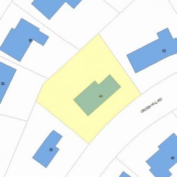 44 Cross Hill Rd, Newton MA 02459-3121 plot plan