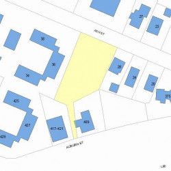 38 Ash St, Newton MA 02466-1811 plot plan