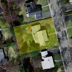 34 Evelyn Rd, Newton MA 02468-1217 aerial view
