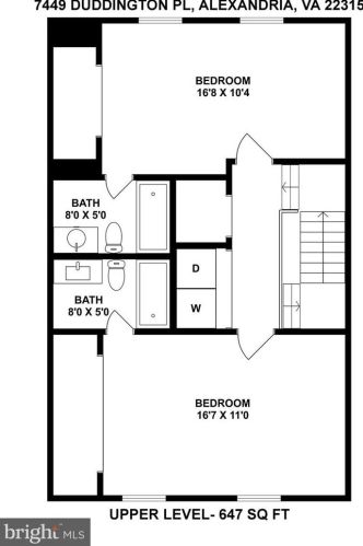 7449 Duddington Dr, Alexandria VA 22315-3849 exterior