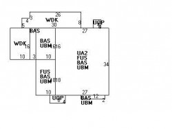 25 Victoria Cir, Newton MA  02459-1016 floor plan