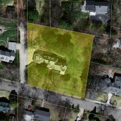 210 Kent Rd, Newton MA 02468-1108 aerial view