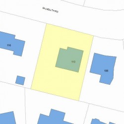 110 Falmouth Rd, Newton MA 02465-1127 plot plan