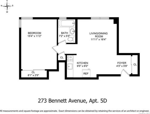 273 Bennett Ave, New York NY  10040-2460 exterior