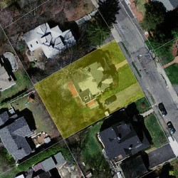 69 Hillside Ave, Newton MA 02465-2543 aerial view