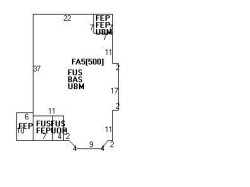 268 Melrose St, Newton MA  02466-1904 floor plan