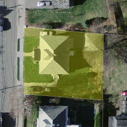 1122 Centre St, Newton MA 02459-1543 aerial view