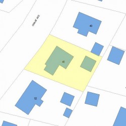 46 Grant Ave, Newton MA 02459-1309 plot plan