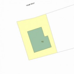 182 Webster St, Newton MA 02465-1848 plot plan