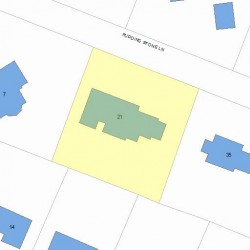 21 Puddingstone Ln, Newton MA 02459-3446 plot plan
