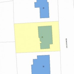 25 Redwood Rd, Newton MA 02459-3124 plot plan