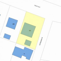 450 Crafts St, Newton MA  02465-1703 plot plan