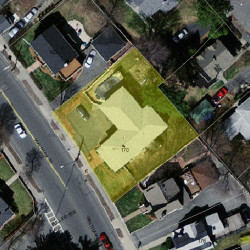 170 Waltham St, Newton MA  02465-1333 aerial view