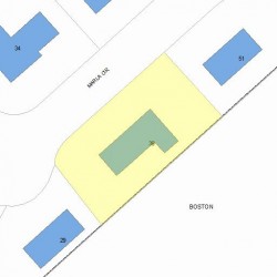 39 Marla Cir, Newton MA 02459-3460 plot plan