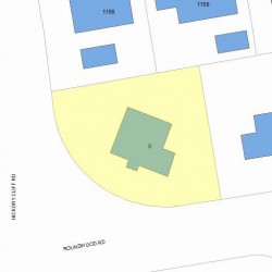 6 Roundwood Rd, Newton MA 02464-1217 plot plan