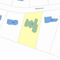 148 Dartmouth St, Newton MA 02465-2839 plot plan