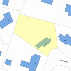 58 Green Park, Newton MA 02458-2606 plot plan