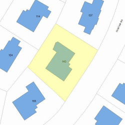 143 Cynthia Rd, Newton MA 02459-2865 plot plan