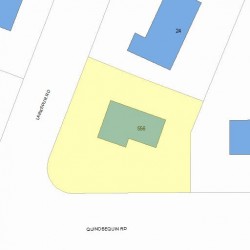 556 Quinobequin Rd, Newton MA 02468-2130 plot plan