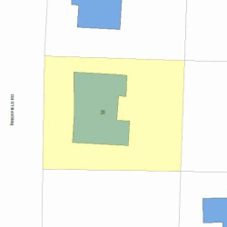 28 Brierfield Rd, Newton MA 02461-2105 plot plan
