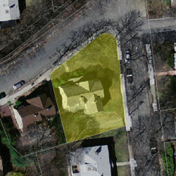 10 Clyde St, Newton MA  02460-2209 aerial view