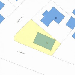 59 Crafts St, Newton MA 02458-1256 plot plan