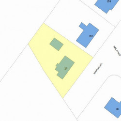 271 Wiswall Rd, Newton MA 02459-3531 plot plan
