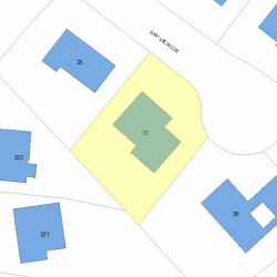 33 Sky View Cir, Newton MA  02459-3157 plot plan