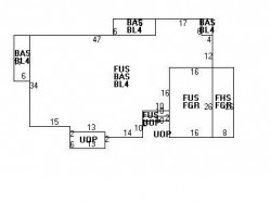 396 Chestnut St, Newton MA  02465-2952 floor plan