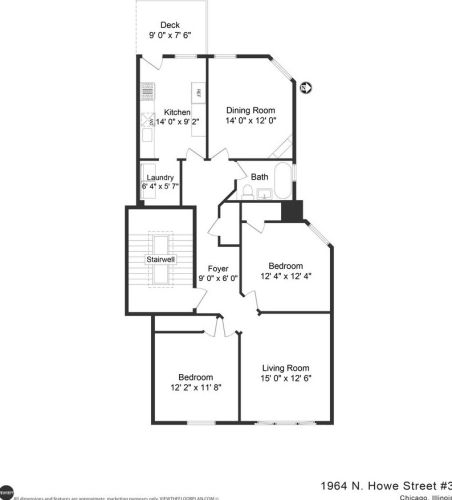 1964 Howe St, Chicago IL  60614-5128 exterior