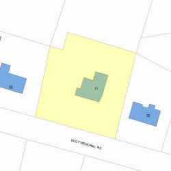 41 Eliot Memorial Rd, Newton MA  02458-2703 plot plan