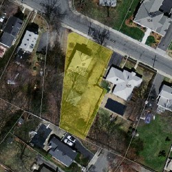 97 Adams Ave, Newton MA 02465-1045 aerial view