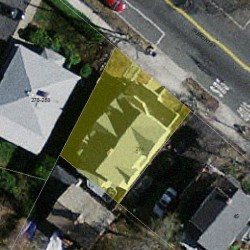 274 Tremont St, Newton MA  02458-2143 aerial view