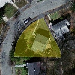 18 Day St, Newton MA  02466-2907 aerial view