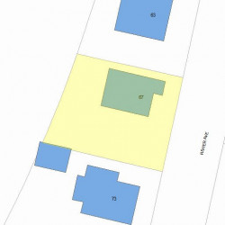 67 Fisher Ave, Newton MA 02461-1142 plot plan