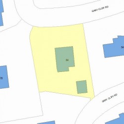 64 Gray Cliff Rd, Newton MA  02459-2017 plot plan