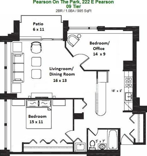 222 Pearson St, Chicago IL  60611-7347 exterior