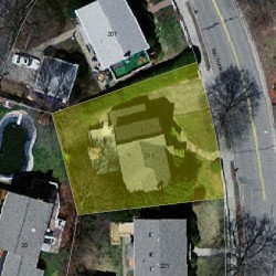 213 Waltham St, Newton MA 02465-1355 aerial view