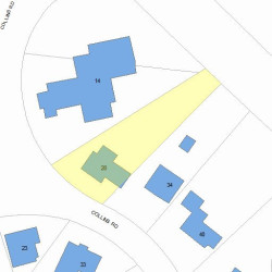 28 Collins Rd, Newton MA 02468-2236 plot plan