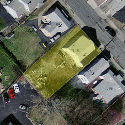 173 Chapel St, Newton MA 02458-1307 aerial view