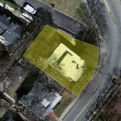 132 Central St, Newton MA 02466-2401 aerial view